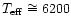 $T_{\rm eff} \cong 6200$