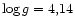 $\log g = 4,14$