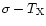 $\sigma-T_{{\rm X}}$