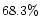 $68.3 \%$