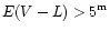 $E(V-L)>5^{\rm m}$