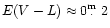 $E(V-L)\approx0\mbox{$\,.\!\!\!^{\rm m}$ }2$