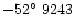 $-52\hbox{$^\circ$ }9243$