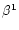 $\beta^{1}$