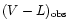 $(V-L)_{\rm obs}$