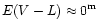 $E(V-L)\approx0^{\rm m}$