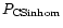 ${P}_{\rm CSinhom}$
