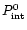 $P_{\rm int}^{0}$