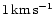 ${\mathrm{1\,km\,s^{-1}}}$