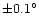 $\pm 0.1^\circ$