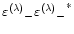 ${\varepsilon^{(\lambda)}}_- {{\varepsilon^{(\lambda)}}_-}^*$