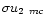 $\sigma u_{2~mc}$