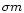 $\sigma m$