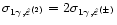 $\sigma_{1\gamma,\hat{\varepsilon}^{(2)}} = 2
\sigma_{1\gamma,\hat{\varepsilon}^{(\pm)}}$
