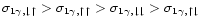 $\sigma_{1\gamma,\downarrow\uparrow} >
\sigma_{1\gamma,\uparrow\uparrow} >
\sigma_{1\gamma,\downarrow\downarrow} >
\sigma_{1\gamma,\uparrow\downarrow}$