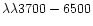 $\lambda\lambda 3700 - 6500$