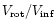 $V_{{\rm rot}}/V_{{\rm inf}}$