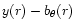 $y(r)- b_{\theta }(r)$