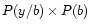 $P(y/b)\times P(b)$