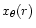 $x_{\theta}(r)$