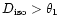 $D_{{\rm iso}}>\theta_1$