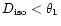 $D_{{\rm iso}}<\theta_1$