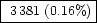 \fbox{ $3\,381$\space (0.16\%)}