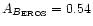 $A_{B_{\rm EROS}}=0.54$