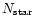 $N_{\rm star}$