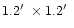 $1.2\hbox{$^\prime$ }\times 1.2\hbox{$^\prime$ }$