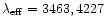 $\lambda_{\rm eff} = 3463, 4227$