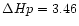 $\Delta Hp=3.46$