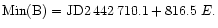 ${\rm Min(B) = JD 2\,442\,710.1 + 816.5}\; E.$