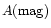 $A ({\rm mag})$
