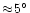 $\approx\!
5^{\circ}$