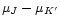 $\mu _{J}-\mu _{K'}$