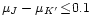 $\mu_{J}-\mu_{K'} \!\leq\! 0.1$