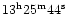 $13^{\rm h}25^{\rm m}44^{\rm s}$