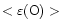 $<\varepsilon(\rm O)>$