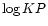 $\log KP$