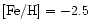 $\rm [Fe/H]=-2.5$