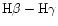${\rm H}\beta-{\rm H}\gamma$