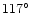 $117\hbox{$^\circ$ }$