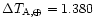 $\Delta
T_{\rm A,\oplus} = 1.380$