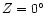 $Z=0\ifmmode^\circ\else\hbox{$^\circ$ }\fi$