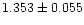 $1.353\pm0.055$