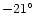 $-21^{\circ}$