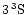 $3\,^3{\rm S}$