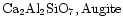 ${\rm Ca_{2}Al_{2}SiO_{7}, Augite}$