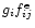 $g_if^{\rm e}_{ij}$